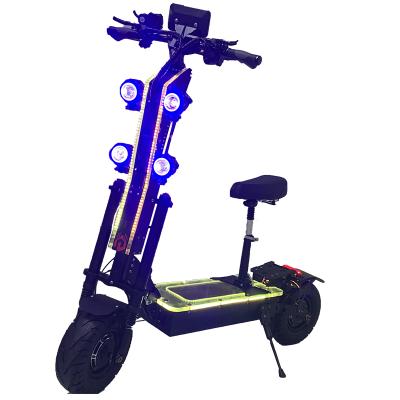 China 2021 New Unisex Cheap 72v 7000w Big Wheels Double Motor Adult Electric Scooter With Seat for sale