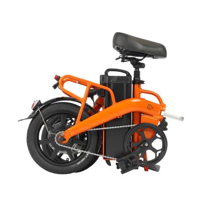 China Warehouse 48v 350w Motor Eu Aluminum Alloy Fat Tire Electric Bicycle Folding Bike With Seat For Adults for sale