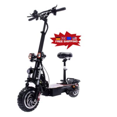 China Unisex Big Wheel Double Scooter Off Road 11inch 5600w Eu Germany Warehouse Motorcycle Electric Scooter for sale