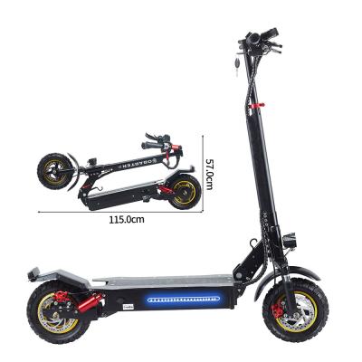 China Unisex Warehouse USA 48v Current 1000w 10inch Off Road 45kmh Electric Scooter Double Motors for sale