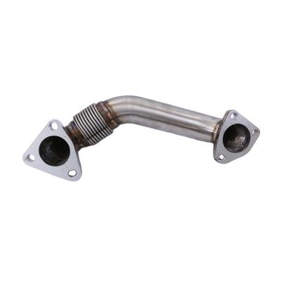 China -passenger side pipe with trims fits for 2001-2016 GM 6.6L LB7 LLY LBZ LMM LML 6.6L Diesel Silver UNIVERSAL for sale