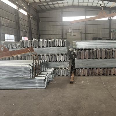 China Corrugated Sheet Highway High Speed Barrier Traffic Guardrail  6m Length for sale