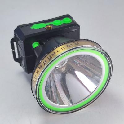 China New LED headlamp lithium battery strong rechargeable button head high brightness camping fishing and diving outdoor worn headlight for sale