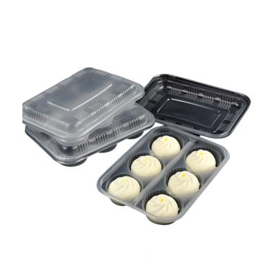 China Disposable Cupcake Containers Plastic Disposable Clear Cupcake Boxes Durable Cup Cake Muffin Packaging for sale