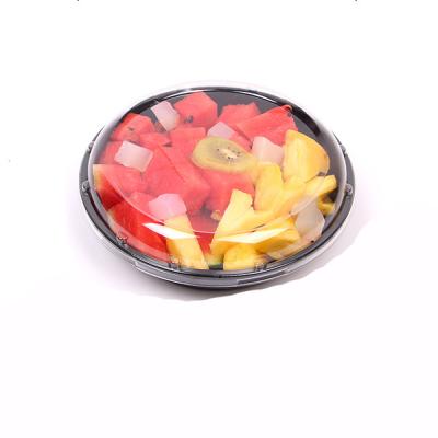 China Reusable Disposable Black Salads Dressing Fruit Parfaits Lunch Meal Prep To Go Parties With Clear PET Lid for sale