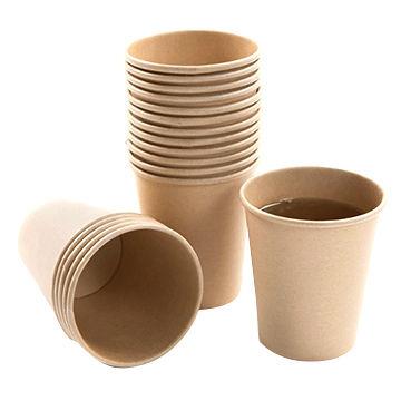 China Materials Recycled Kraft Paper Cup Environmentally Insulated Hot Coffee Drink Mugs For Coffee for sale