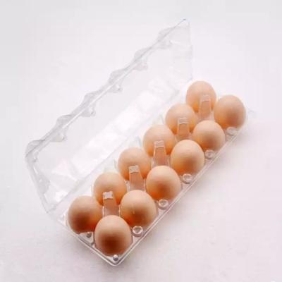 China Recyclable Fresh Reserved Blister 6 8 10 12 18 24 30 Holes Egg Supermarket Clamshell Plastic Packaging Display Trays for sale