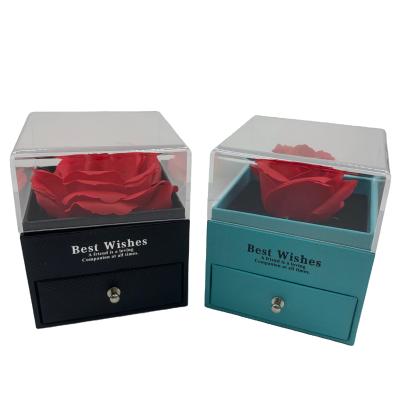 China Recyclable Made In China Luxury Customized Gift Box Flower Boxes With Lid Acrylic Paper Box for sale