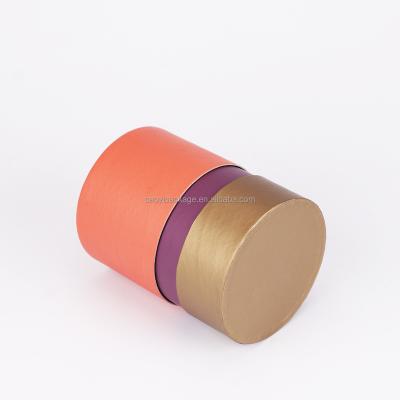 China Recyclable Clothing Packaging Box Gift Superhard Craft Packaging Cardboard Clothing Packaging Box Round Paper Box for sale