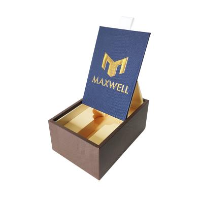 China Recyclable Handmade Environmental Protection Craft Gift Packing Clamshell Cardboard Food Flavor Packaging Box for sale