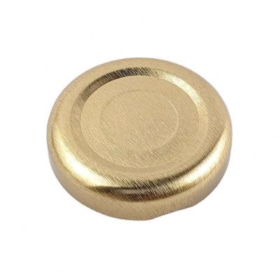 China Non Spill Customized 38mm 43mm 48mm Tinplate Metal Twist Off Caps Support Cap for sale