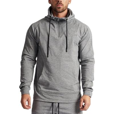 China OEM logo fitness mens crewneck top custom oversized sports anti-shrink sweatshirt blank hoodies for men for sale