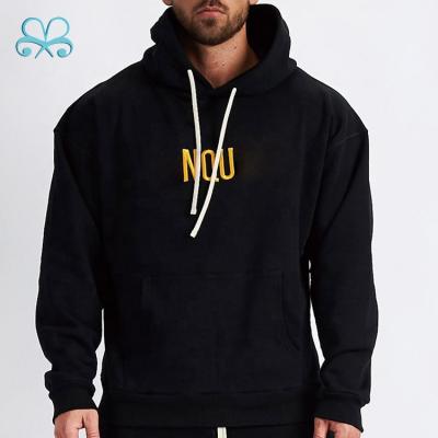 China OEM Anti-shrink Custom Sports Fashion Mens xxxxl Black Sweatshirts Pullover Hoodies for sale