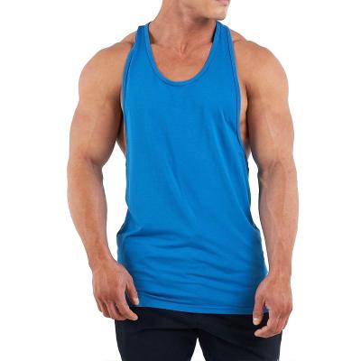 China Fitness Gym Workout Men Sports Muscle Body Training Men Breathable Custom Tank Top for sale