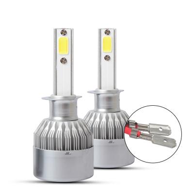 China Car LED Head Light DICEN C6 H1 Led Cool White Fog Lamp Bulb 6000K High Beam Super Bright For Cars for sale