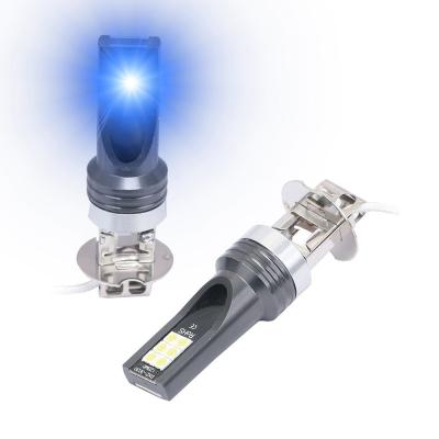 China Blue Car LED Head Light DICEN H3 LED Fog Light Bulb 8000K Halogen 1:1 LED Fog Lamp for sale