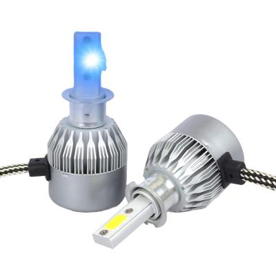 China Car Light Replacement DICEN C6 H3 Led Ice Blue Fog Lamp Headlight Bulb 8000K Super Bright For Vehicle Cars for sale