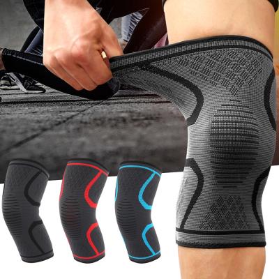 China High Outdoor Sports Knee Patella Support Pads Gym Elastic Silicone Protector Non-slip Shock Absorption for Men and Women for sale