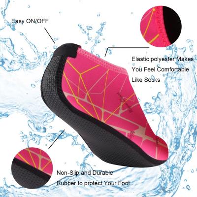 China Source Supplier Durable Neoprene Kids Swim Water Quick Dry Shoes, Non-slip Aqua Socks, Barefoot Sports Peel Shoes For Boys Girls Adults for sale