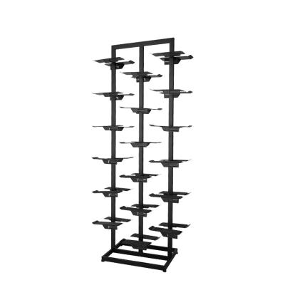 China Manufacturer Customized Wholesale Black And White Shoe Display Rack From Supermarkets.warehouse for sale