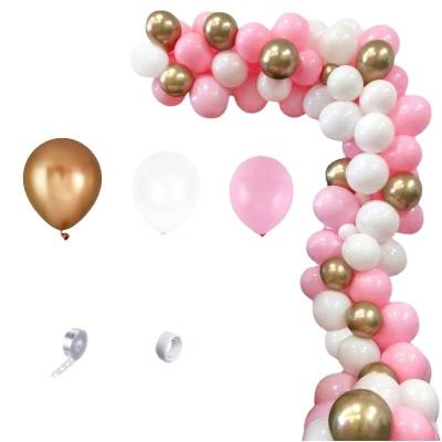 China Modern Balloons Chain Kit Garland Macaron Party Balloon Arch Set Wedding Stage Atmosphere Props Wedding Bridal Shower Valentine's Day for sale