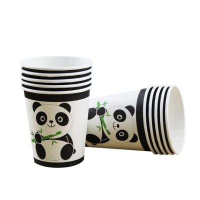 China Panda Party Supplies Tableware Set Eco-Friendly and Stocked Plate Napkins Cups Serving 10 Guests Kids Birthday Party Decorations for sale