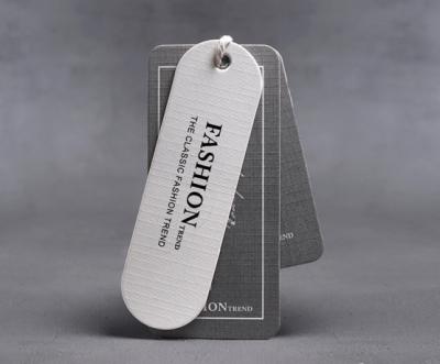 China Custom Sustainable Paper Tag Vintage Clothing Store Hang Card Custom Tags Clothing Tags for sale