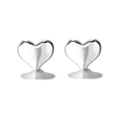 China Pretty cute simple tasty sweetheart stud earrings for beautiful girls for sale