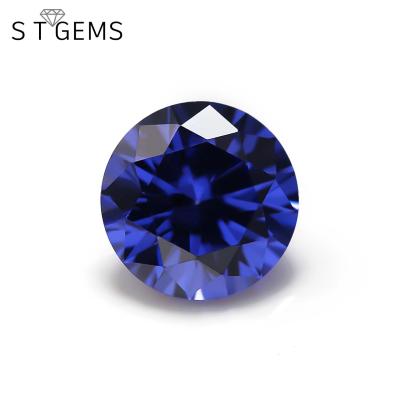 China Star Price Round Cut 2.5mm CZ Tanzan Loose Synthetic Cheap Color Stones Zircon Gemstone for sale