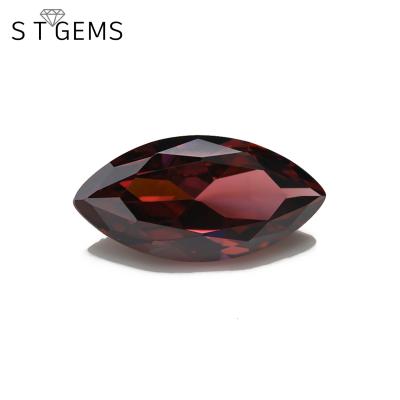 China Hot Selling Fire Stones Marquise Cut CZ Zircon Jewelry Gems Brown Zircon Color Set Or Loose Price For Sale for sale