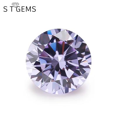 China Star Ready To Ship 1000 Pcs Round Shape Synthetic Zircon Prices Per Carat Gemstone CZ Stones for sale