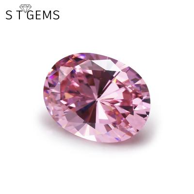 China High Quality Synthetic 7*9mm CZ Diamond Jewelry Oval Shape Cubic Zirconia Fire Stones Color Set Or Loose Zirconia for sale