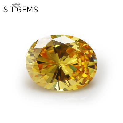 China Color Play Or Fire Loose Oval Zircon Stones Diamond CZ Jewelry Gold Reduced Wholesale Price for sale