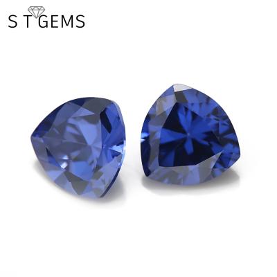 China Wholesale Popular Fire Tanzan Color CZ Gemstones Triangle Shape Color Set Or Zircon For Jewelry for sale