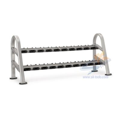 China Multifunctional Gym Cheap Home Fitness Dumbbell Storage Barbell Weight Dish Rack 10 Pairs 2500*750*850mm for sale