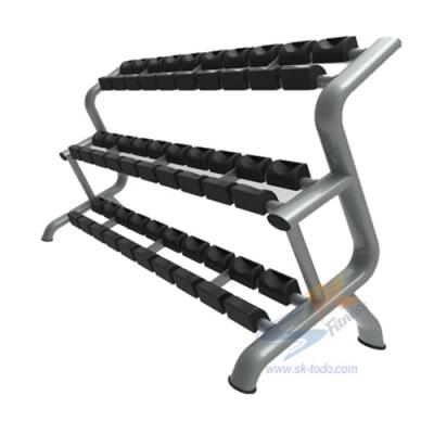 China Used Commercial Dumbbell Rack Gym Equipment Dumbbell Rack 15 Pairs 2160*845*1165mm for sale