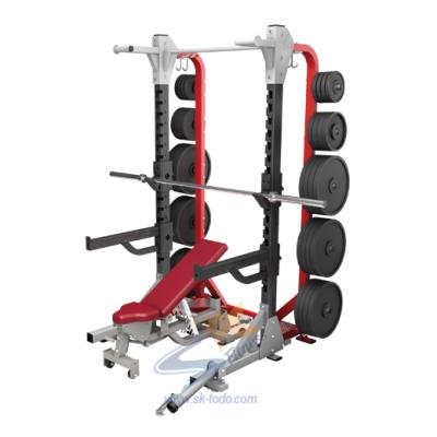 China Promotional Good Quality Professional Bodybuilding Strength Fitness Equipment Commercial Plate Loaded Half Lift Power Rack for sale