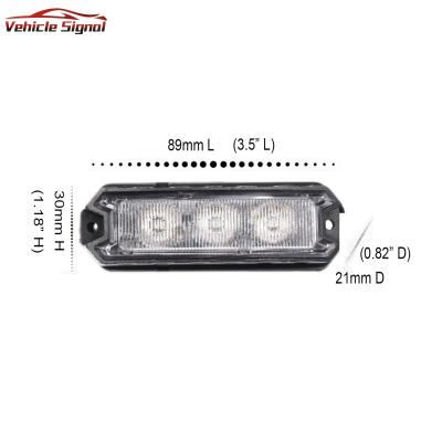 China Vehicle Police Ambulance LED Exterior Mount Flashing Light For Car LED Warning Burnt Strobe Light for sale