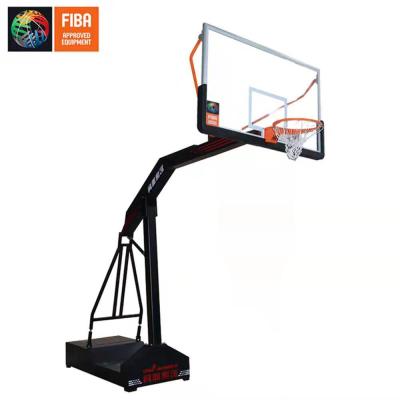 China Competition Outdoor Electric Hydraulic Elastic Waist Adjustable Basketball Court Balanced Stand for sale