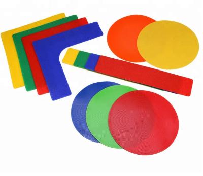 China Outdoor Sports Field Exercises Wholesale And Poly Spot Exercising Bright Colorful Round Markers for sale