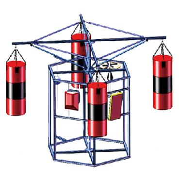 China Connected professional production of standing training with punching bag target bag boxing equipment for sale