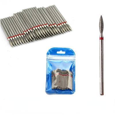 China Gel Polish&Pedicure&Manicure 50pc/Set Nail Drill Bits Diamond Milling Cutter for Manicure Electric Nail Files Gel Remove Burr Nail Equipment Accessories for sale