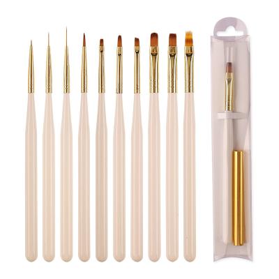 China Nal Art Nail Art Brush Manicure Tool Nails Salon Flower Painting Drawing Nail Brushes Sets for sale