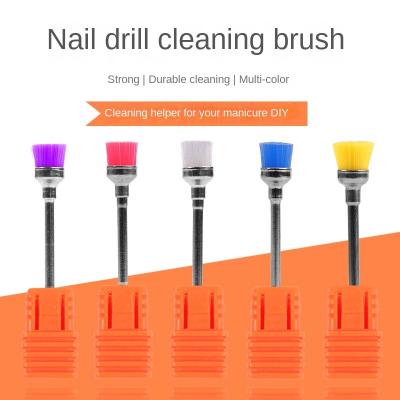 China NAIL Cross-border Manicure Implement Wholesale Cleaning Brush Electric Sander Head Cleaning Brush Head 7 Color Optional for sale