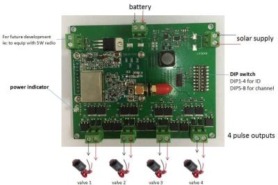 China Underground Internet Controlled Sprinkler System Intelligent For Pulse Drive Solenoid for sale