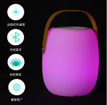 China 2022 New Hotel Atmosphere RGB LED Specker Color Changing Smartlife Smart Home APP Controlled Adjustable Night Light for sale