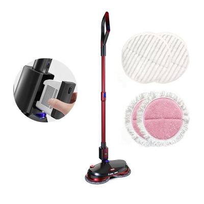 China Handheld Electric Household Brush Spray Broom! F911 Rechargeable Cordless Electric Floor Vacuum Cleaner Sweeper Broom With LED Light for sale