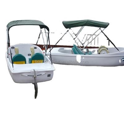 China Bonhong 2022 New Arrival Water Bike Cycle Water Boat Pedal Inflatable Pedal Guided Inflatable Floating Boats For Sale for sale