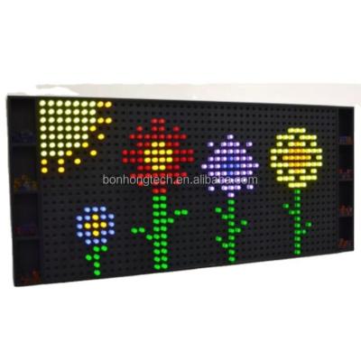 China DIY TOY Bonhong Wall-Mounted DIY PE Material Toy For Children Light Up Puzzle Building Blocks Toys for sale