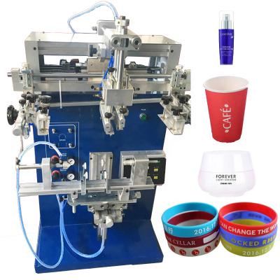 China Advertising Company Bottle Screen Printer YLS-250 Round Plastic Mug Printing Machine for sale